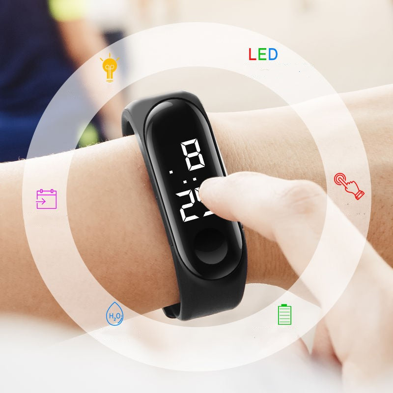 Relógio LED Eletrônico Touch à Prova d'Água