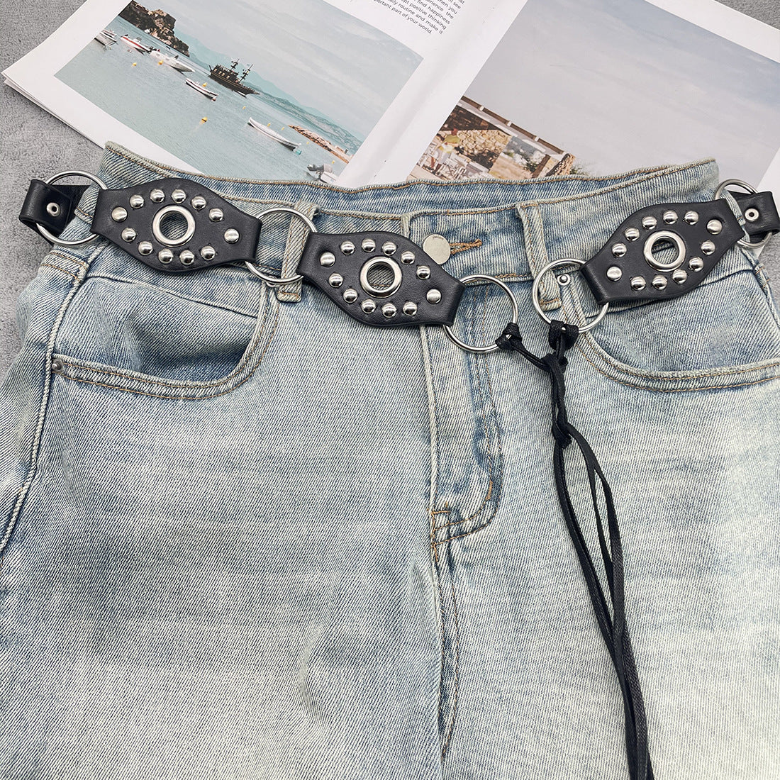 Cinto de Amarrar Vintage com Argola