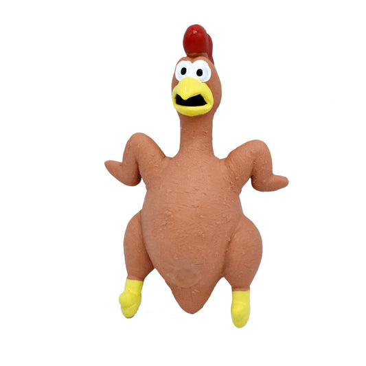 Brinquedo com Som em Formato de Galinha para Cães - Resistente a Mordidas