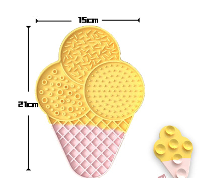 Tapete de Lamber de Silicone para Banho de Cães
