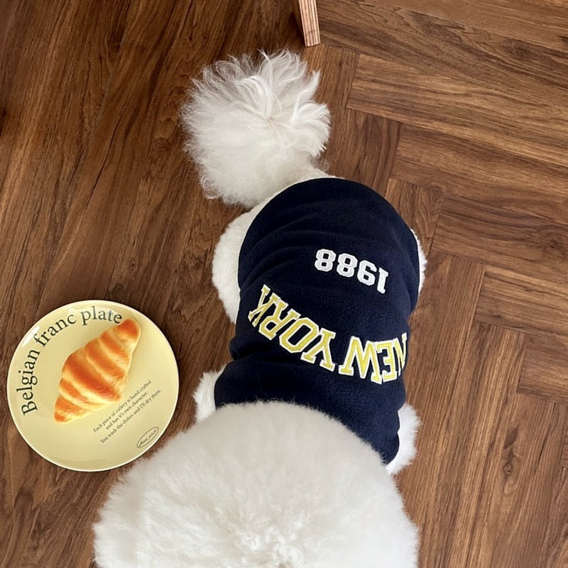 Camisa de Baseball Estampada para Pets - Outono