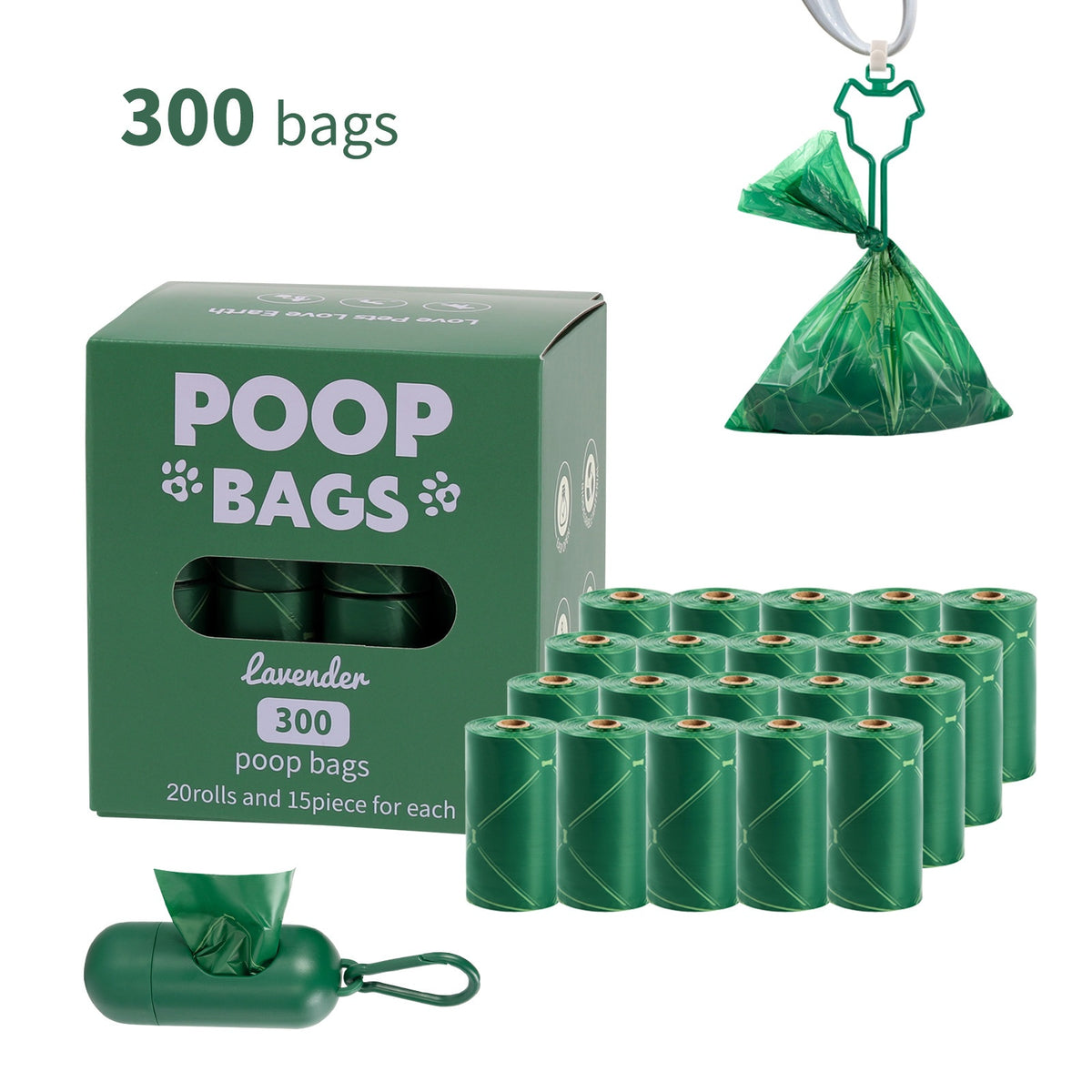 Sacolas Biodegradáveis com Alça para Dejetos de Cães e Gatos