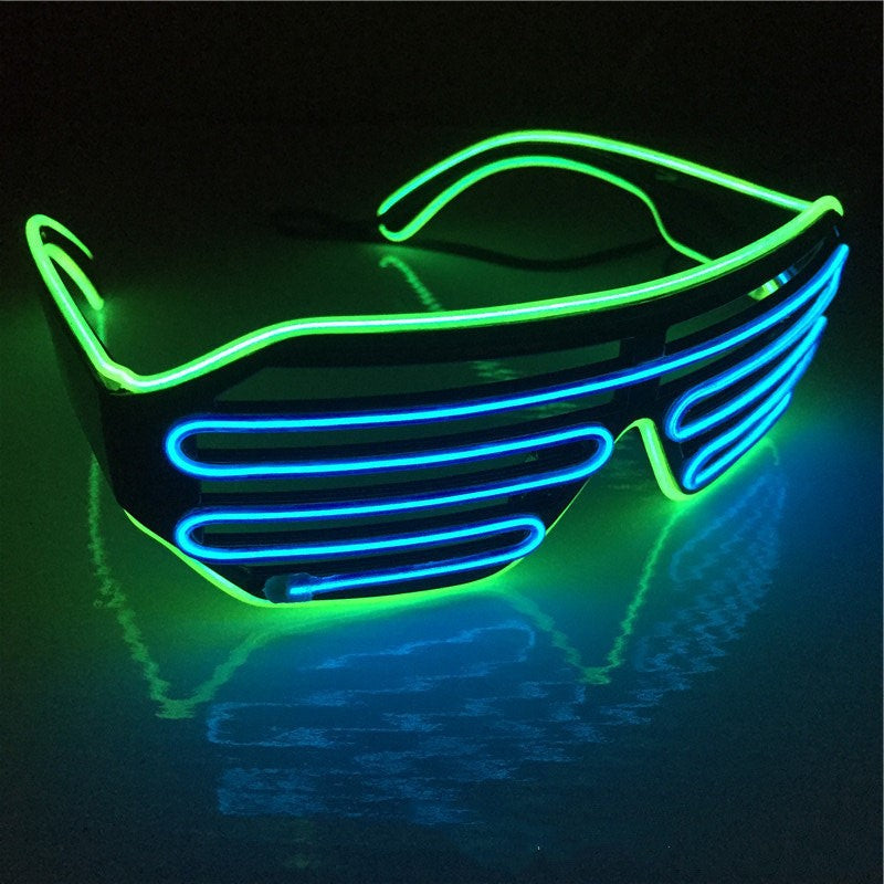 Óculos Decorativos LED Bicolor Luminosos
