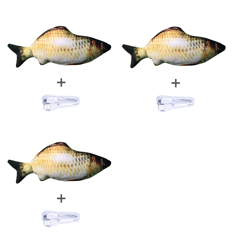 Peixe Elétrico Saltitante Simulado para Gatos (sem Catnip)