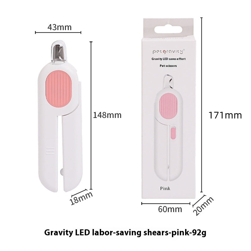 Tesoura de Unhas Prática com LED para Gatos