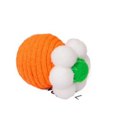 Corda de Algodão com Flor para Gatos - Ideal para Desgastar Dentes e Unhas
