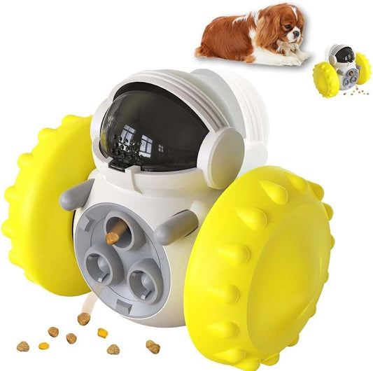 Brinquedo Dispensador de Petiscos para Cães Pequenos, Alimentador Interativo e Lento para Gatos, Treino de QI, Durável para Cães e Gatos