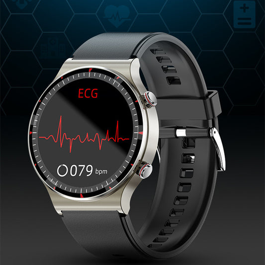 Smartwatch com Monitoramento de ECG, Frequência Cardíaca, Pressão Arterial, Oxigênio no Sangue, Temperatura Corporal e HRV