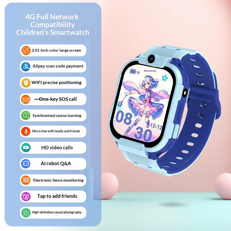 Relógio Telefone Infantil 4G com Android e Download de Aplicativos