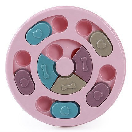 Brinquedo Quebra-cabeça Dispensador de Petiscos para Treino de Cães
