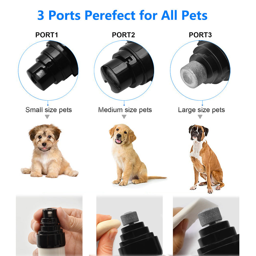 Lixa Elétrica de Unhas Recarregável USB e Silenciosa para Cães e Gatos