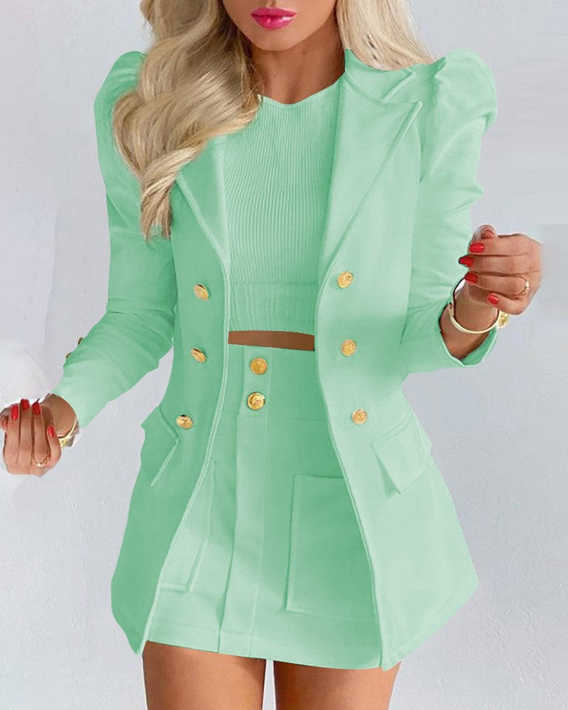 Conjunto Casual Liso Feminino