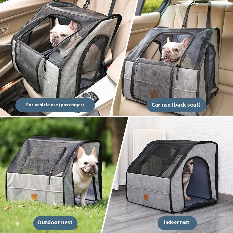 Forro Impermeável Dobrável para Carro e Gaiola de Pets