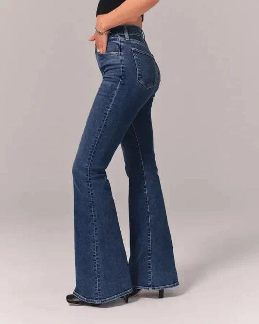 Calça Jeans Casual Lisa da Moda Feminina
