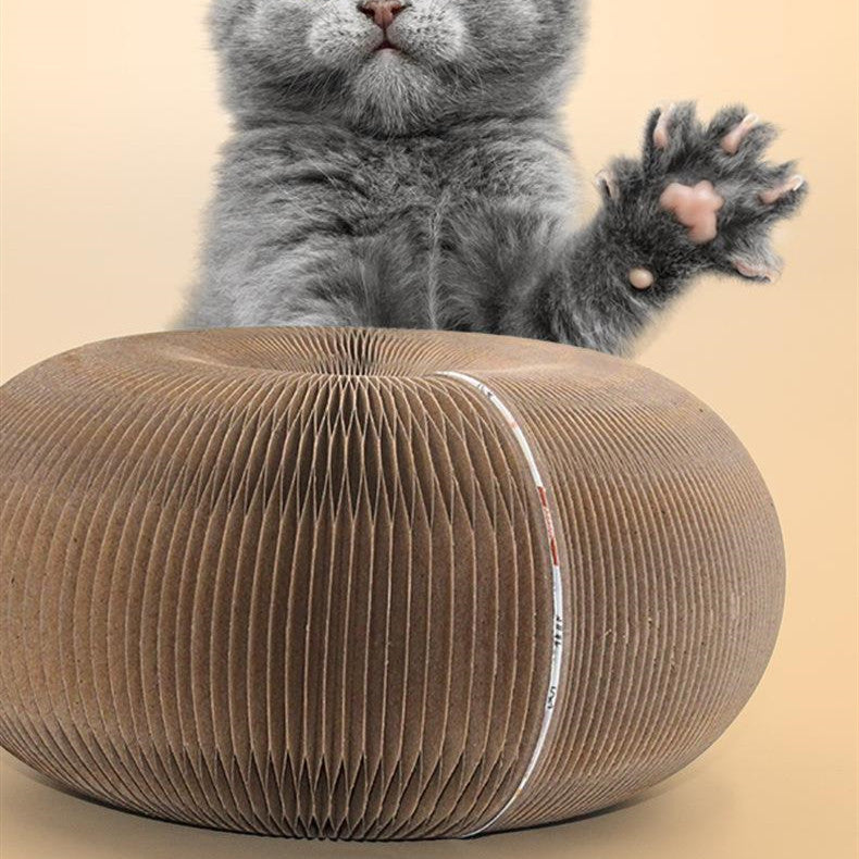 Arranhador de Papelão Ondulado Sanfonado Resistente para Gatos