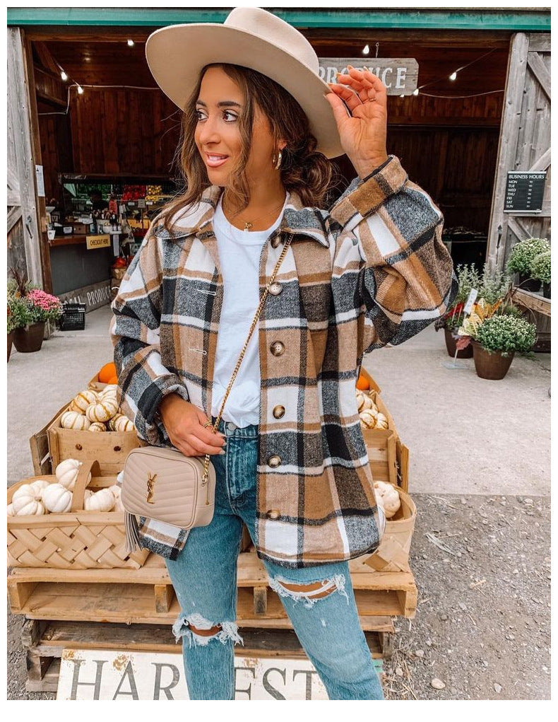 Camisa Xadrez Grande da Moda