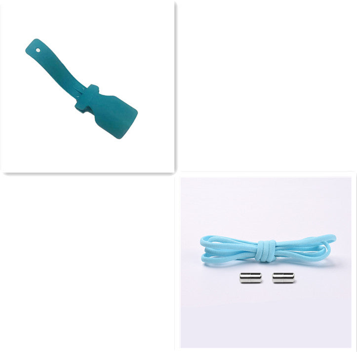 Cadarço Elástico sem Amarrar com Trava de Metal, Semicircular, para Crianças e Adultos, Tênis Prático