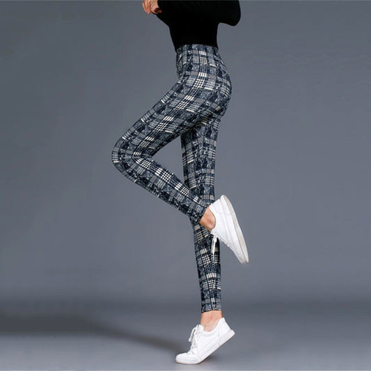 Legging Push-up Xadrez Feminina