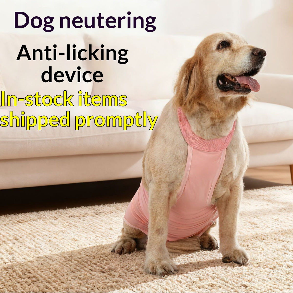 Roupa Protetora Anti-lambida Respirável e Elástica para Cães