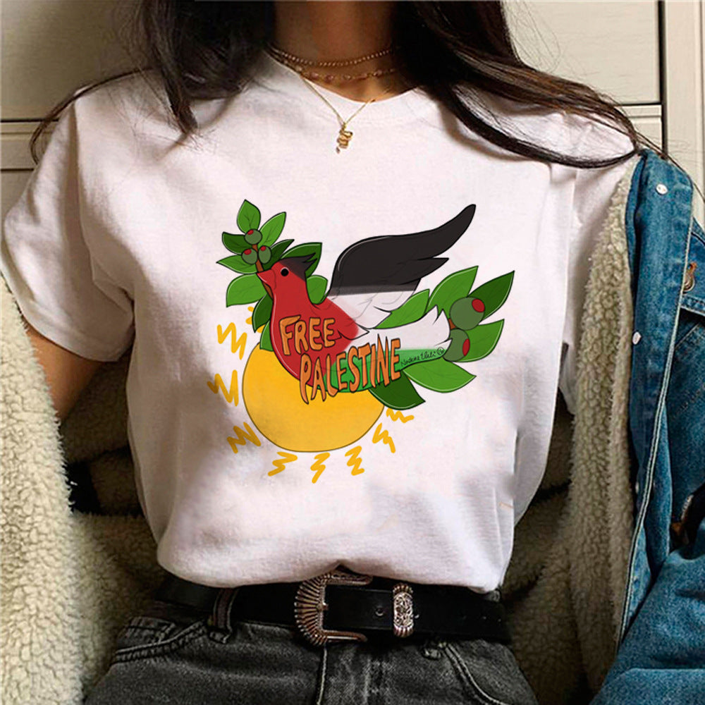 Camiseta Estampada Feminina Quadrinhos Japoneses