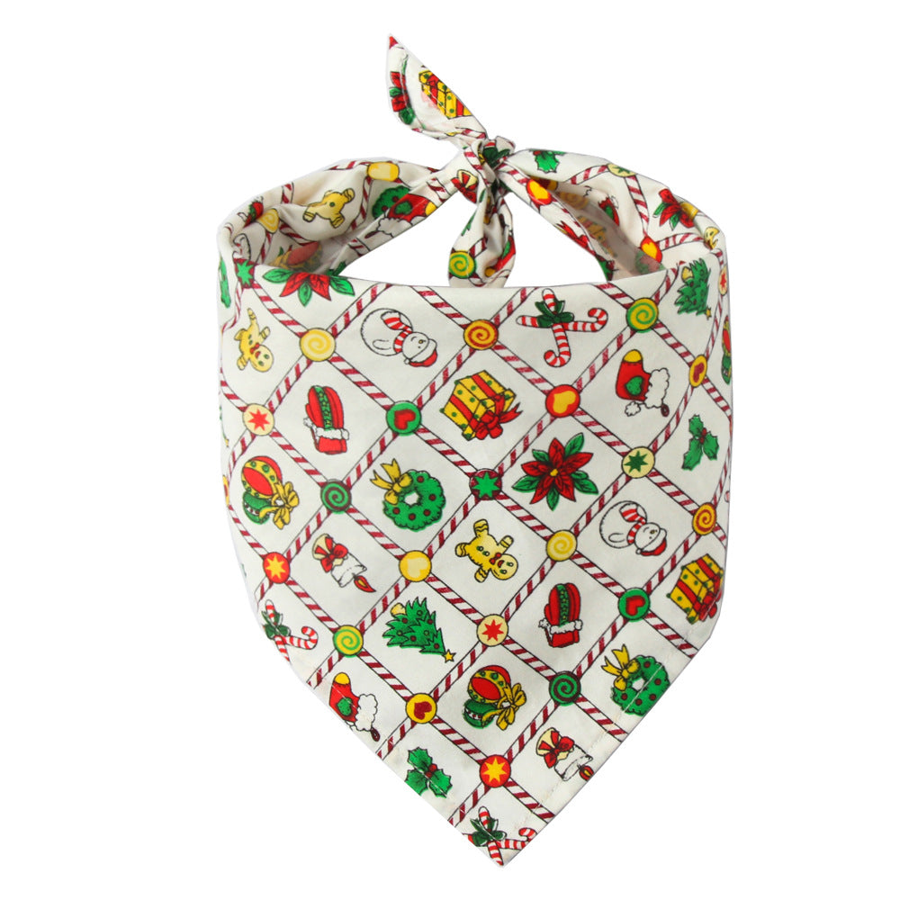 Bandana Triangular de Algodão para Cães e Babador para Gatos