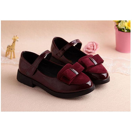 Tênis Infantil Menina Escolar, Couro, Estilo Princesa