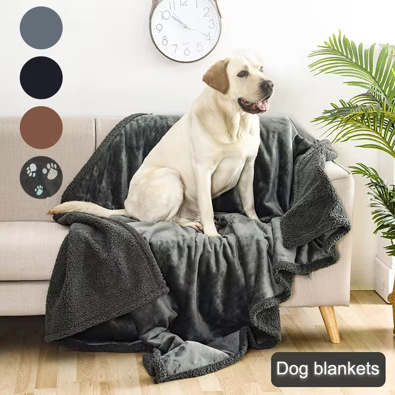 Manta Grossa de Flanela e Sherpa para Casinha de Cães