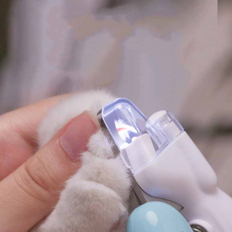 Cortador e Lixa Elétrica de Unhas com Luz LED para Pets