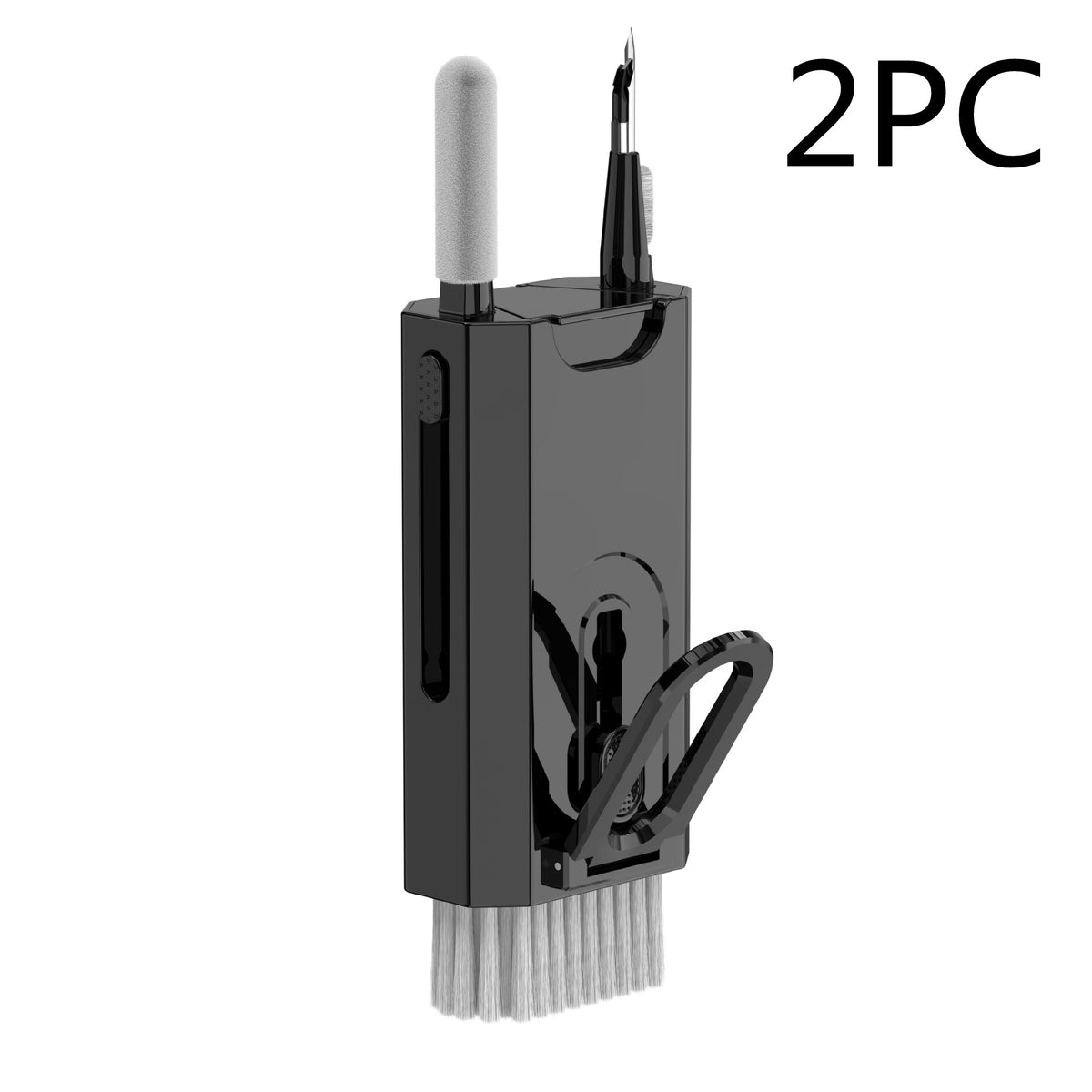 Kit 5 em 1 de Limpeza para Telas, Câmeras, Celulares, Tablets, Notebooks e Fones, com Escova e Caneta, para Escritório