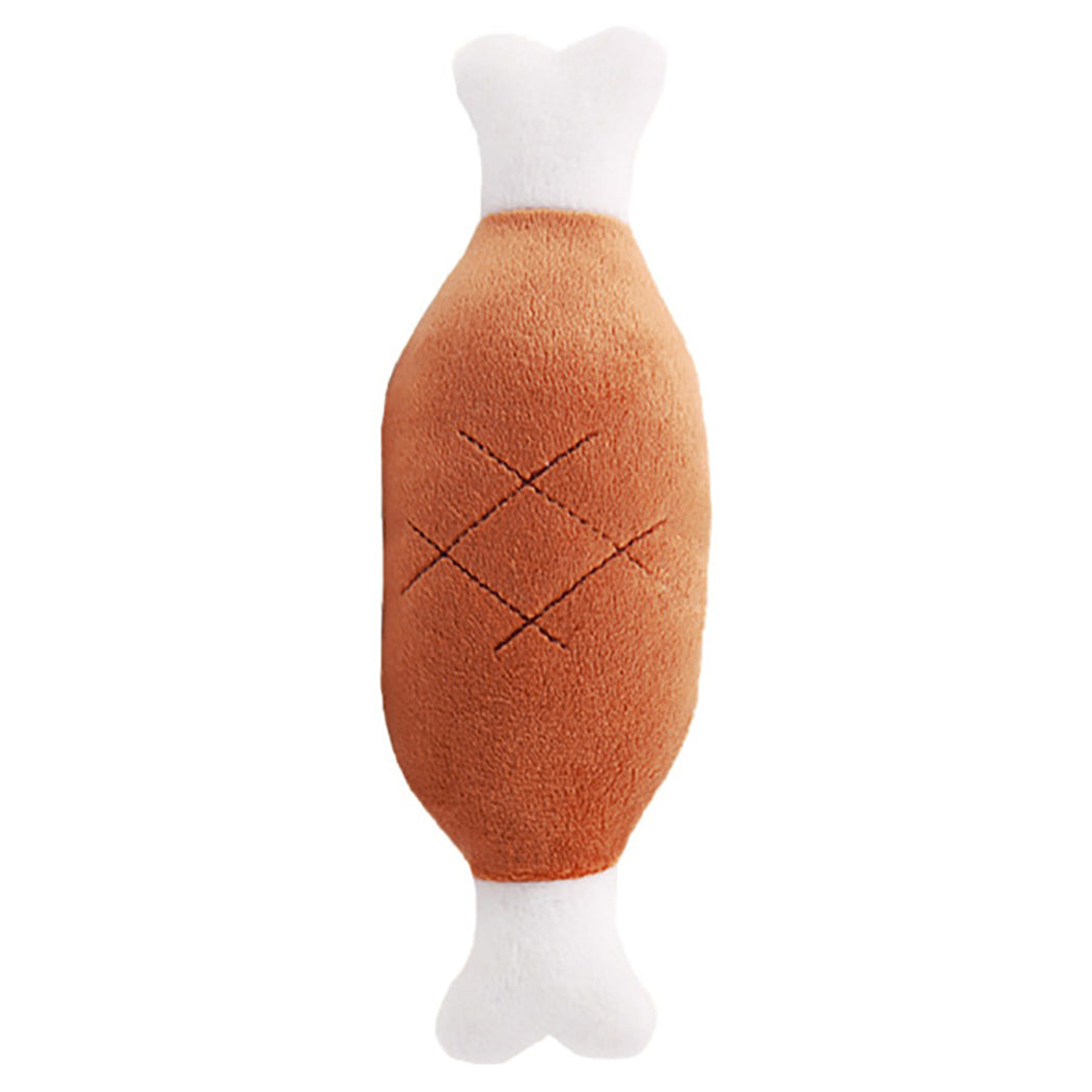 Brinquedos de Pelúcia com Som em Formato de Frutas e Desenhos para Cães e Gatos