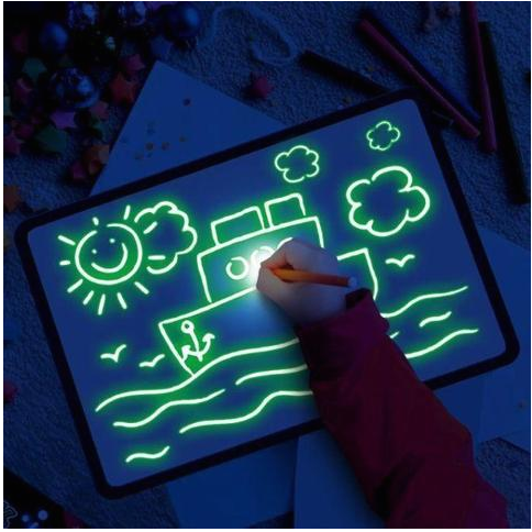 Lousa Mágica 3D com Efeitos de Luz - Brinquedo Educativo