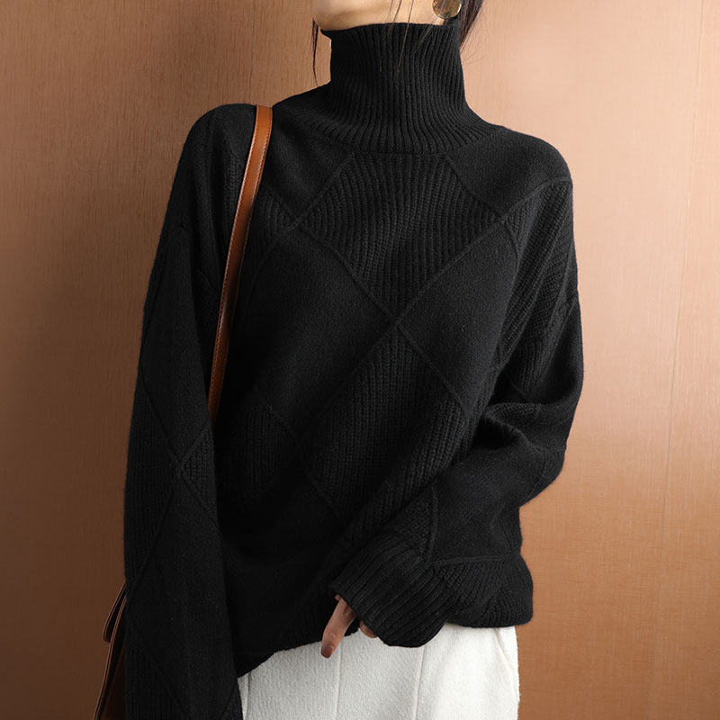 Blusa de Tricô de Manga Longa - Outono e Inverno