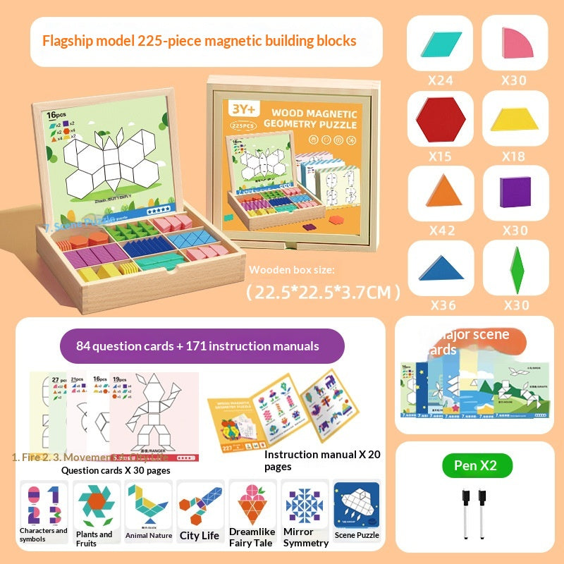 Tangram Educativo Infantil de Blocos de Montar