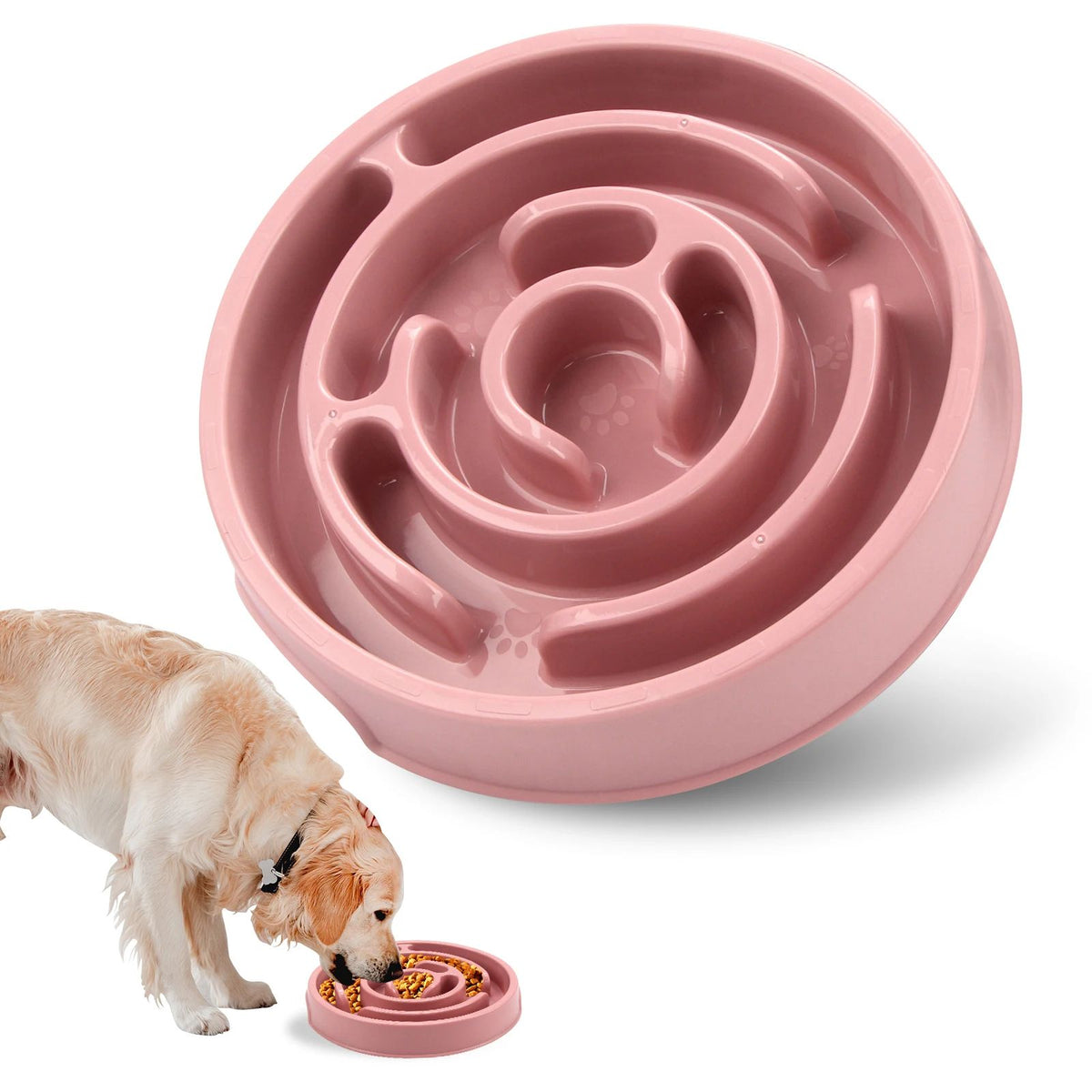 Tigela Antiderrapante Anti-voracidade de Alimentação Lenta para Cães Médios e Grandes