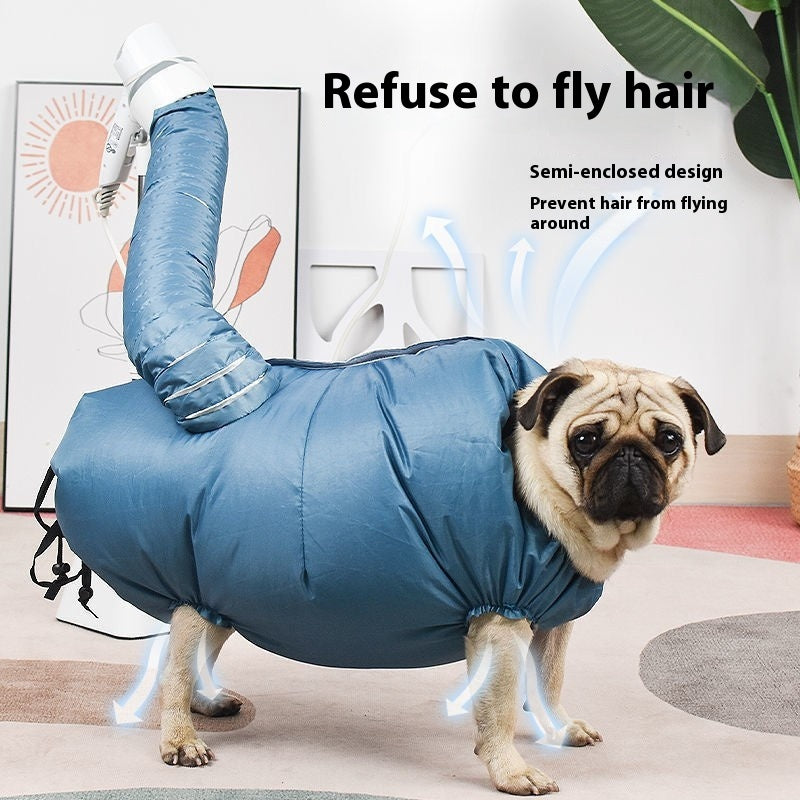Saco de Secagem Automático com Secador de Cabelo para Banho de Pets