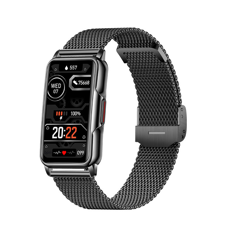 Pulseira Inteligente Esportiva com Tela de 1,47" e Relógio Bluetooth