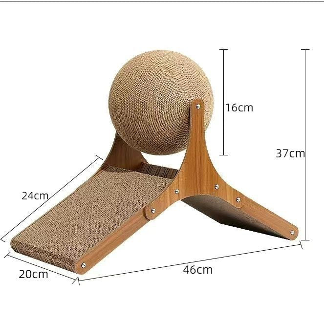 Arranhador Vertical Resistente em Formato de Roda Gigante para Gatos