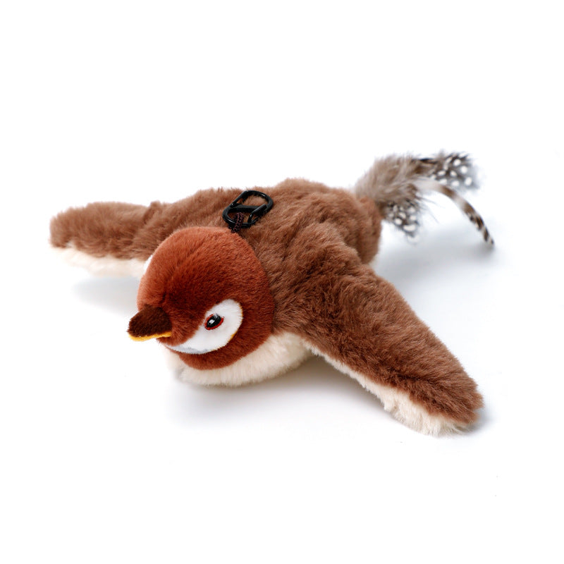 Brinquedo de Pelúcia com Som - Peixe Elétrico e Pássaro com Asas