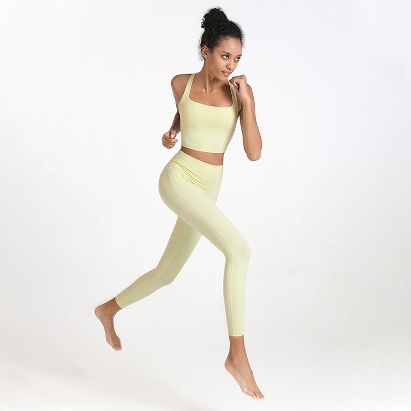 Conjunto de Roupa de Yoga Feminino