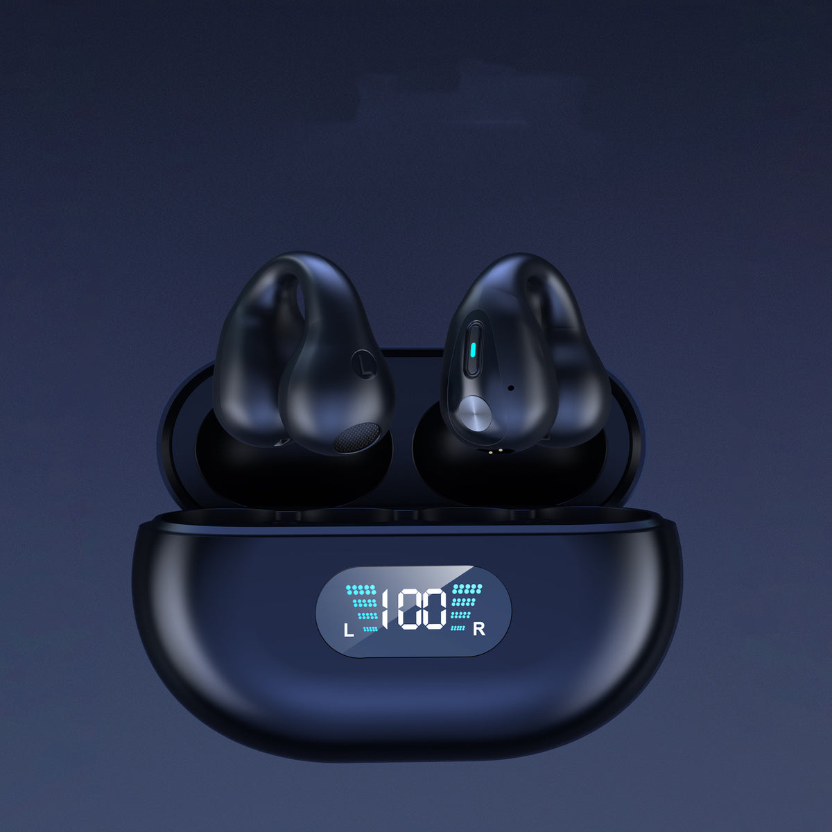 Fone Bluetooth 5.3 de Condução Óssea com Gancho