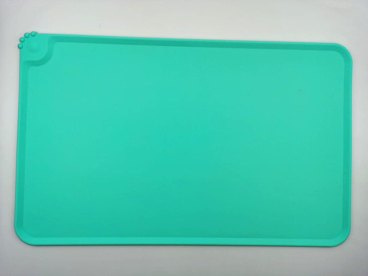 Tapete Individual de Silicone Plus Size Formato Patinha para Tigelas de Pets