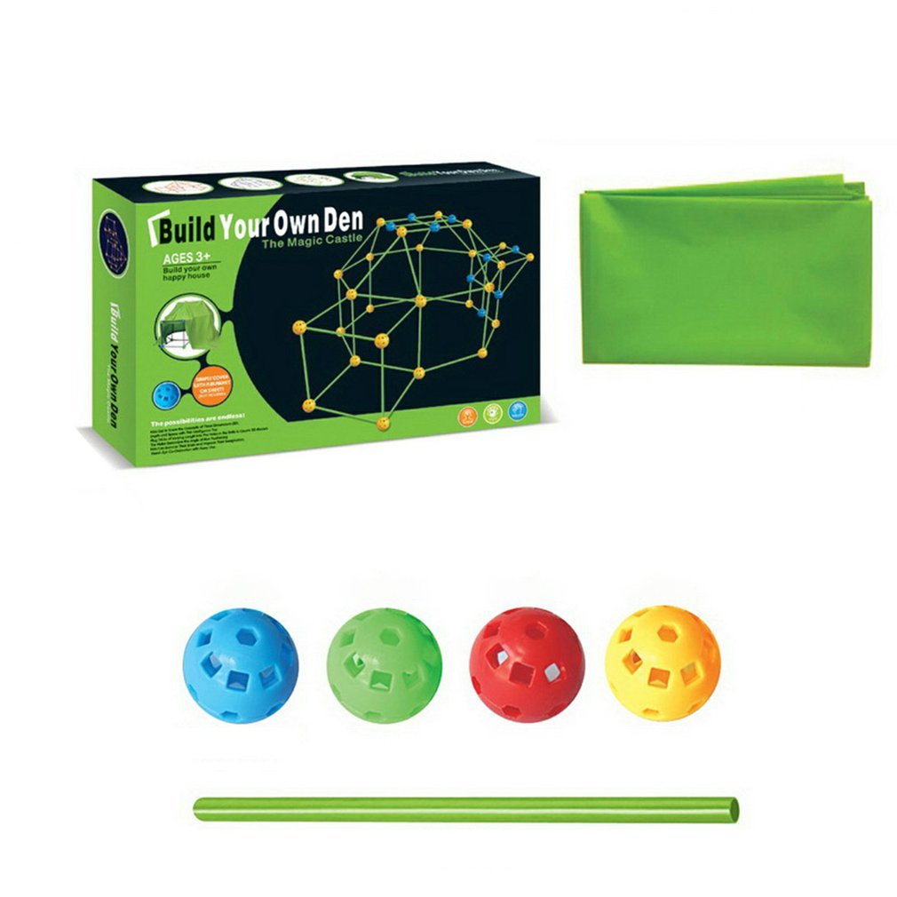Brinquedo de Blocos de Montar com Miçangas e Tenda, Moda Infantil DIY