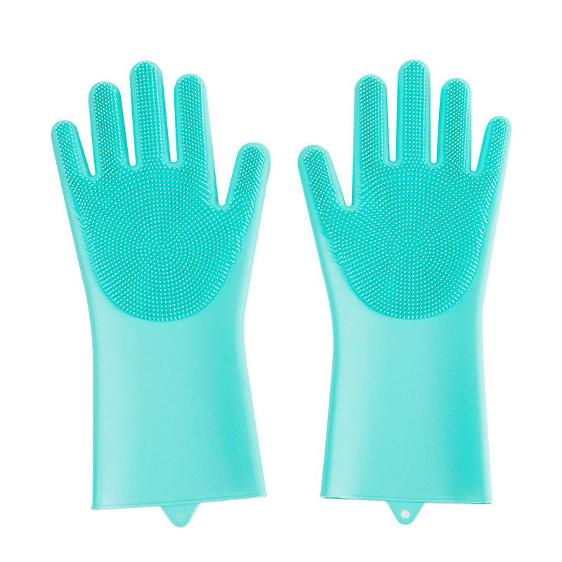 Luva de Banho de Silicone com Cerdas para Cães e Gatos