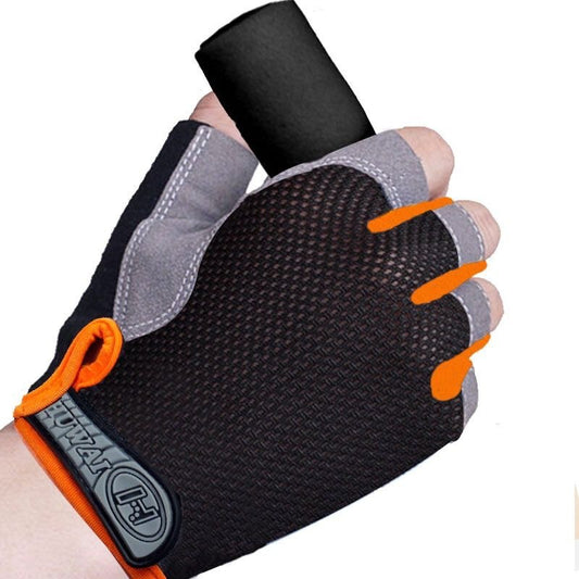 Luvas de Ciclismo Meio Dedo, Respiráveis e Elásticas, para Bicicleta, Fitness e Ar Livre