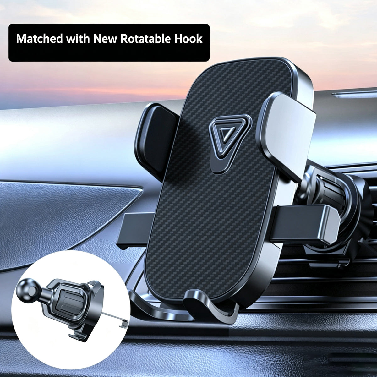 Suporte de Celular com Gancho para Saída de Ar do Carro, Universal para Navegação e Uso Veicular