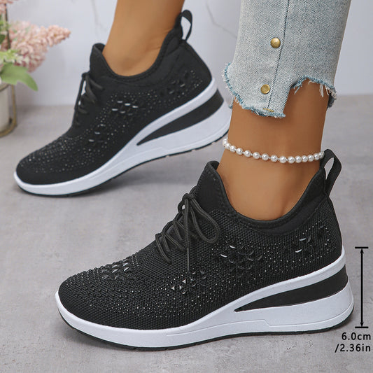 Tênis Casual Masculino de Malha com Palmilha Elevada