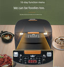 Panela de arroz doméstico multifuncional, nomeação inteligente, tempo e aquecimento, alto fogo e cozimento rápido, 5L