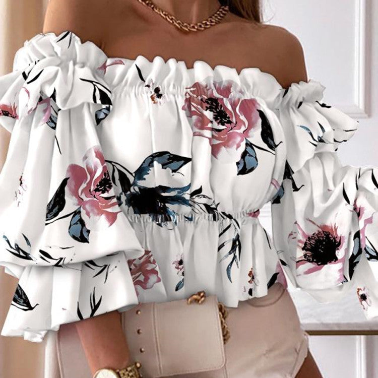 Blusa Sexy de Manga Longa Feminina