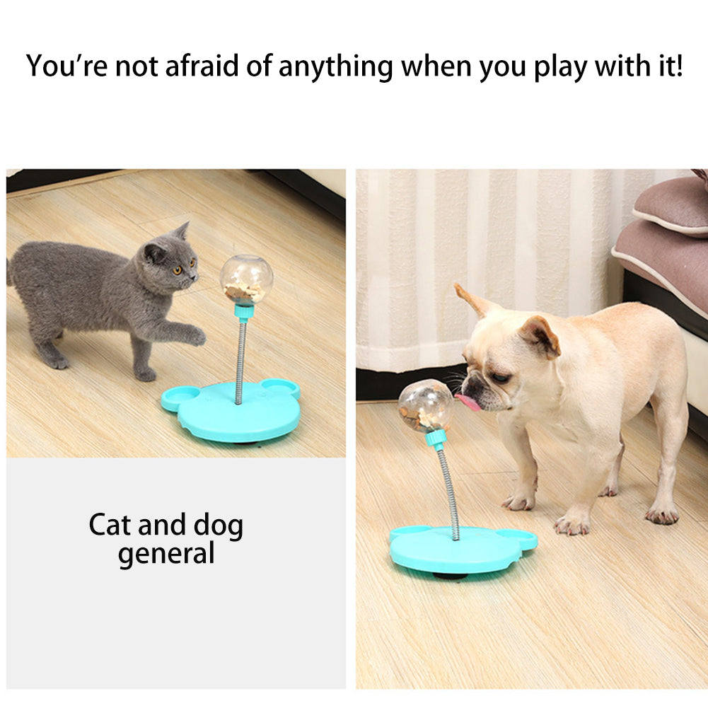 Brinquedo Alimentador Interativo para Gatos - Bolinha Dispensadora de Petiscos