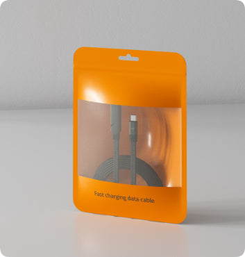 Cabo de Dados de Carregamento Rápido 2 em 1 com Suporte Dobrável para Celular e Tablet, Tipo-C para Tipo-C e USB-A para Tipo-C